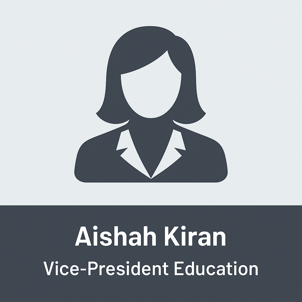 Aishah Kiran - Vice-President of Education