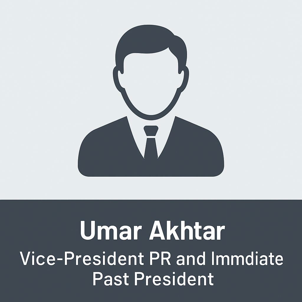 Umar Akhtar - Vice-President of PR & Immediate Past President